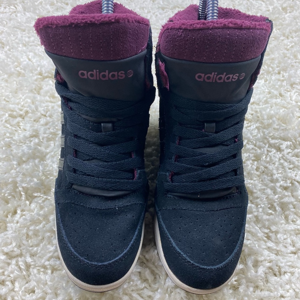 Adidas Women’s Neo Super Wedge (size 7) Black & Purple